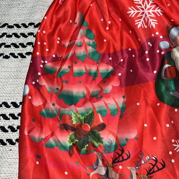 Girls Christmas Printed Holiday Dress NWOT - Picture 4 of 11